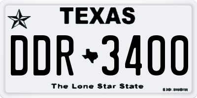 TX license plate DDR3400
