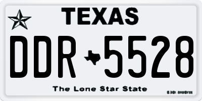 TX license plate DDR5528