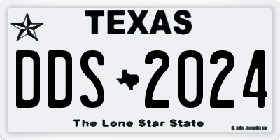 TX license plate DDS2024