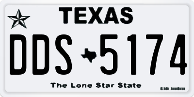 TX license plate DDS5174