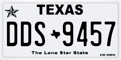 TX license plate DDS9457