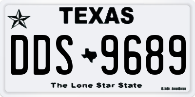 TX license plate DDS9689
