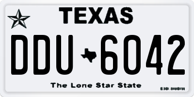 TX license plate DDU6042