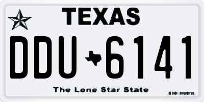 TX license plate DDU6141
