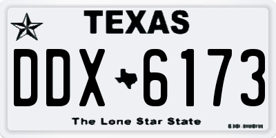 TX license plate DDX6173