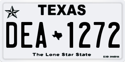 TX license plate DEA1272