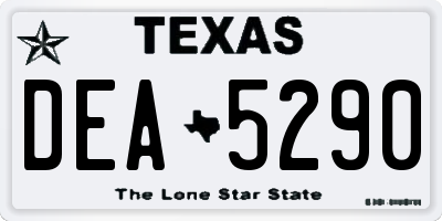 TX license plate DEA5290