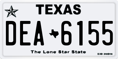 TX license plate DEA6155