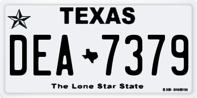 TX license plate DEA7379