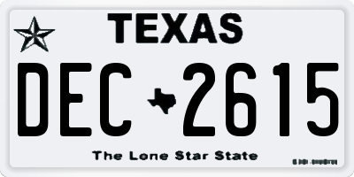 TX license plate DEC2615