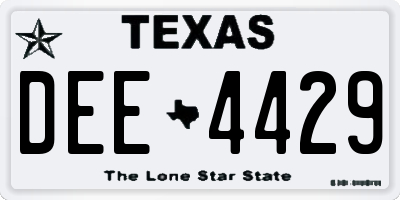TX license plate DEE4429