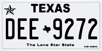TX license plate DEE9272