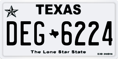 TX license plate DEG6224