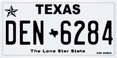 TX license plate DEN6284