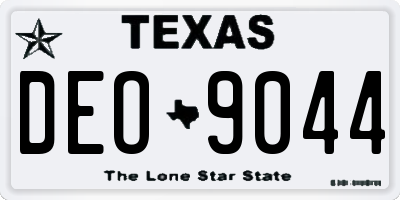 TX license plate DEO9044
