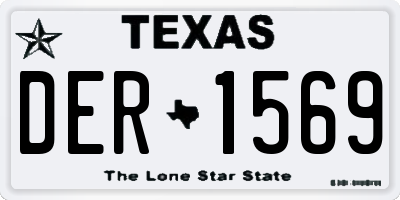 TX license plate DER1569