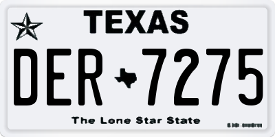 TX license plate DER7275