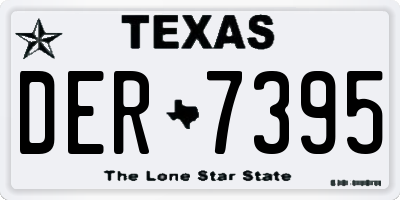 TX license plate DER7395