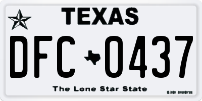 TX license plate DFC0437