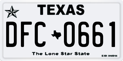 TX license plate DFC0661
