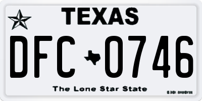 TX license plate DFC0746