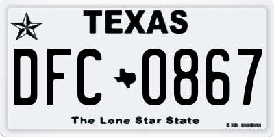 TX license plate DFC0867