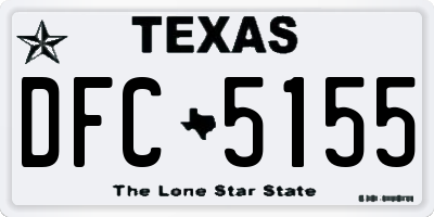 TX license plate DFC5155