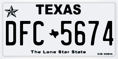 TX license plate DFC5674