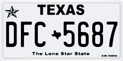 TX license plate DFC5687