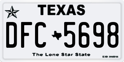 TX license plate DFC5698