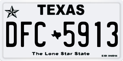 TX license plate DFC5913