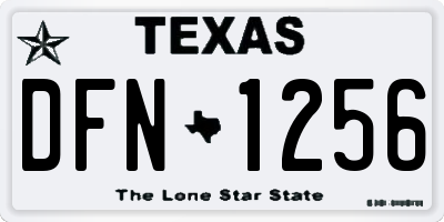 TX license plate DFN1256