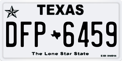 TX license plate DFP6459