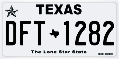 TX license plate DFT1282