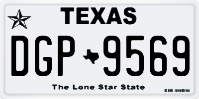 TX license plate DGP9569