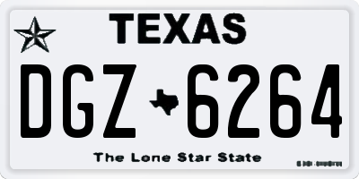 TX license plate DGZ6264