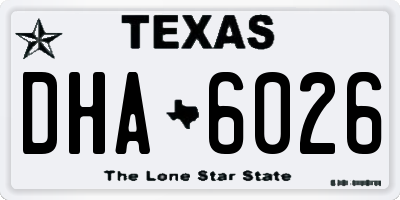 TX license plate DHA6026