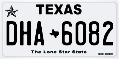 TX license plate DHA6082