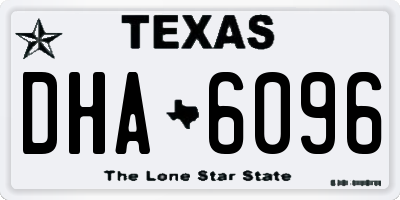 TX license plate DHA6096
