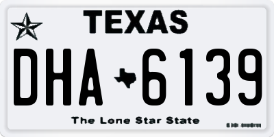 TX license plate DHA6139