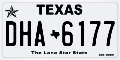 TX license plate DHA6177