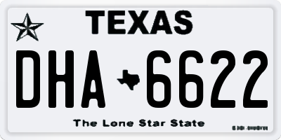TX license plate DHA6622