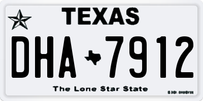 TX license plate DHA7912