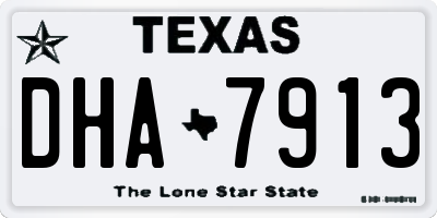 TX license plate DHA7913