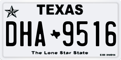 TX license plate DHA9516