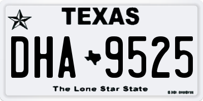 TX license plate DHA9525