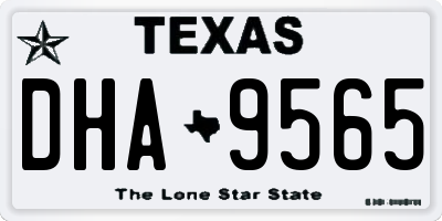 TX license plate DHA9565