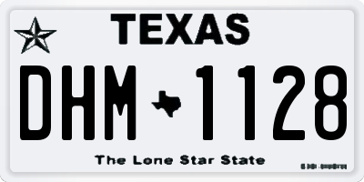 TX license plate DHM1128