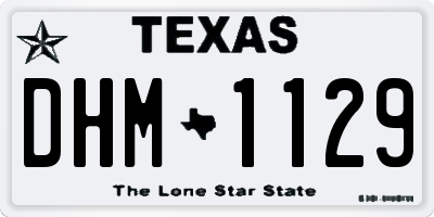 TX license plate DHM1129