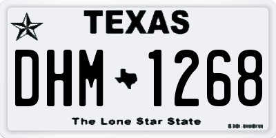 TX license plate DHM1268